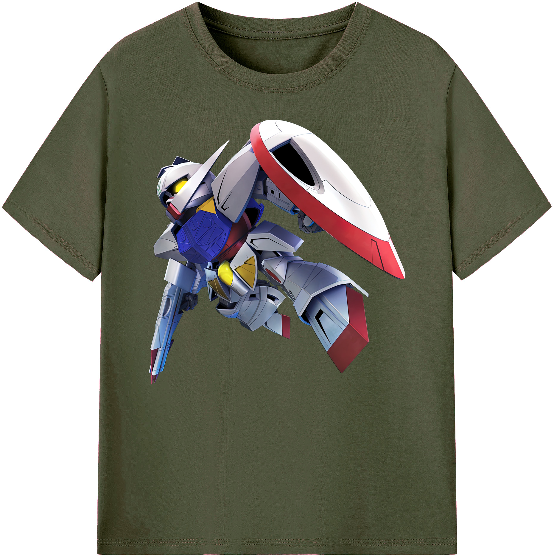 （画像用） 機動戦士ガンダム Mobile Suit Gundam 綿100％ メンズ半袖Tシャツ｜肌触りやわらか＆通気性